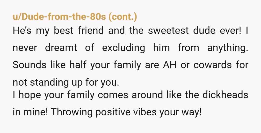 u/Huntress145 NTA. The only “misunderstanding” was thinking your brother and his wife isn’t homophobic. You have nothing to apologize for. They f*** up and have to deal with the consequences...