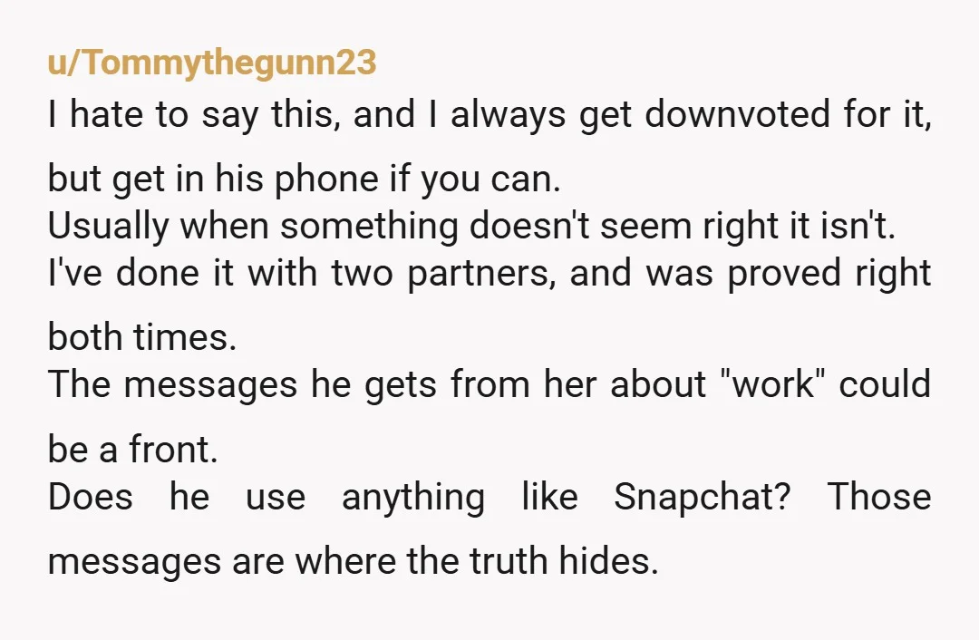 u/Glittering_Swan4911 If he’s not putting boundaries in place then he’s encouraging it. That’s a red flag. You’ve raised it and he’s invalidating your feelings. Emma is definitely into him and...