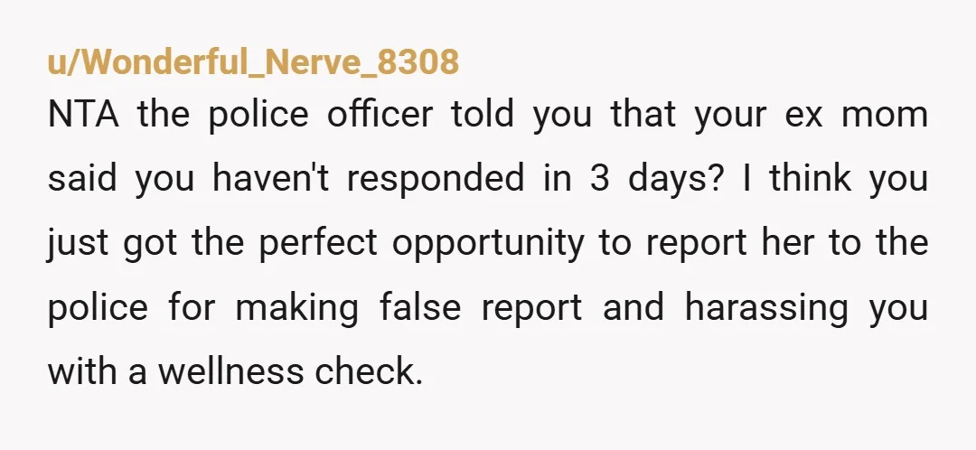 u/Historical_Term2454
NTA, make sure you file a police report about the situation 
