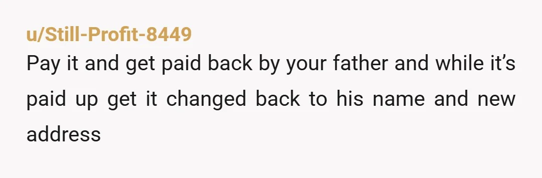 u/pjhighfield
If you want to fight your father; I believe first you should have something involving 'stolen identity'.