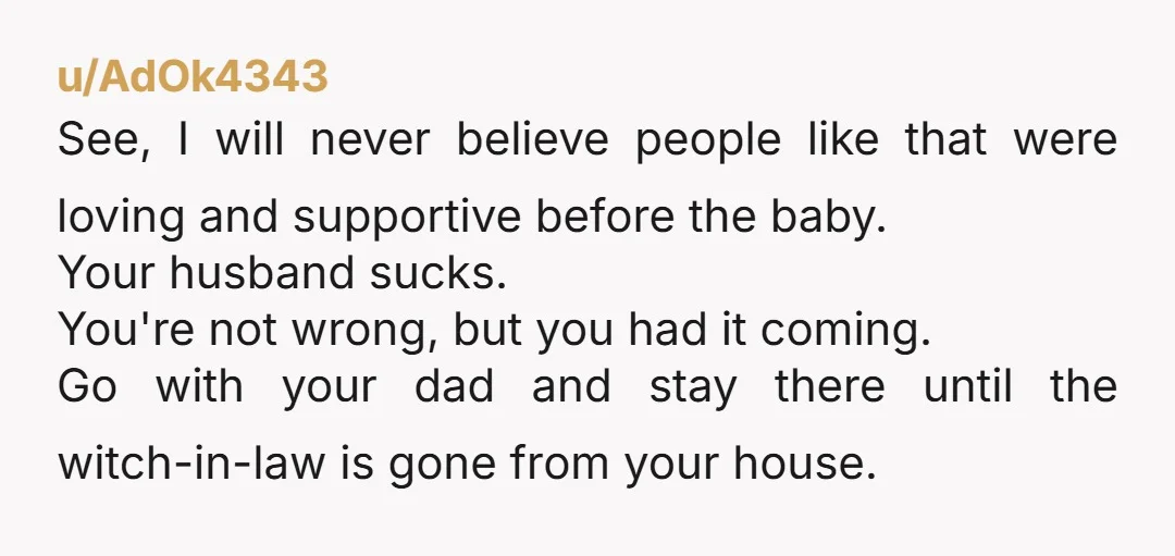 u/PostCivil7869 I’m so sorry you’re going through this. This is completely insane and really hard to read because it’s so disturbing. Take a deep breath. Look at your baby and...