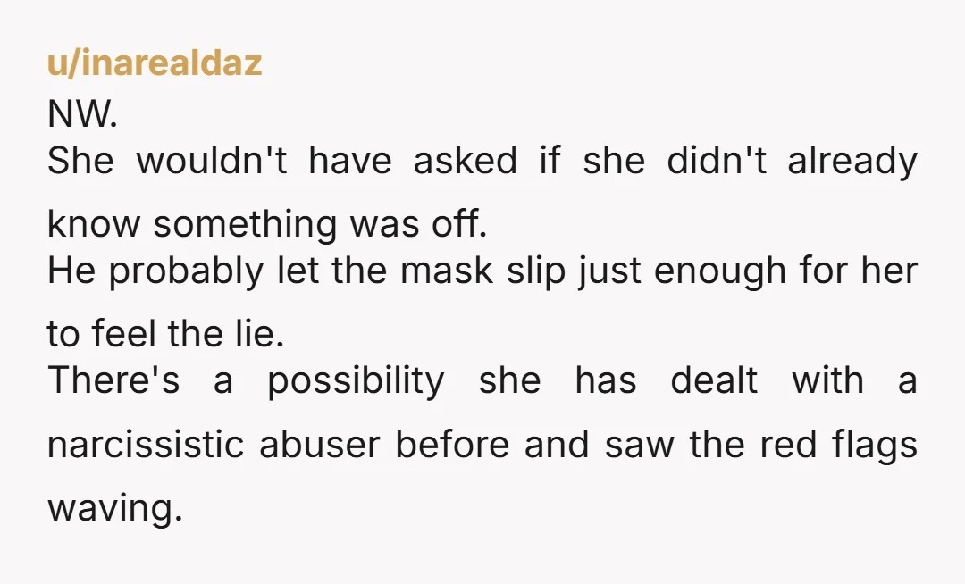 u/Thundra5RX She asked a direct question and got a real answer. That is fair.