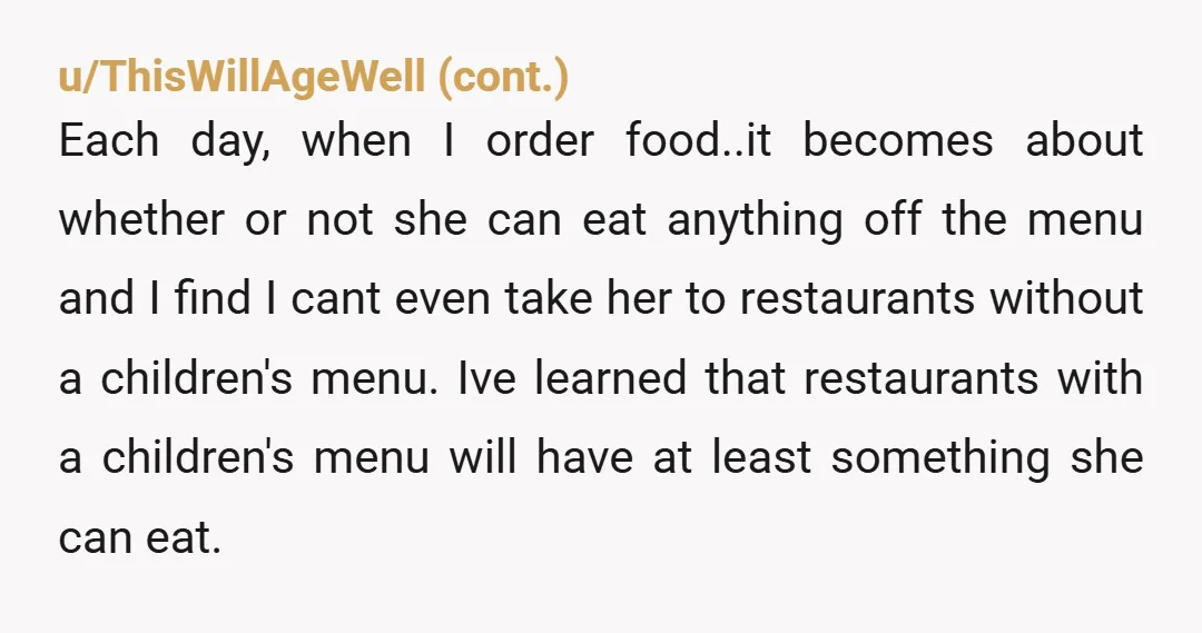 u/GenoFlower I should introduce you to a relative of mine, for a couple of reasons. One, you could travel together, and two, you are dealing with the same eating stuff....