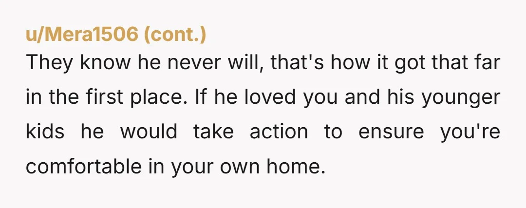 u/dinkidoo7693
NTA.
Just move out.
Don’t threaten him.
He obviously doesn’t see the issue with his lazy daughters.