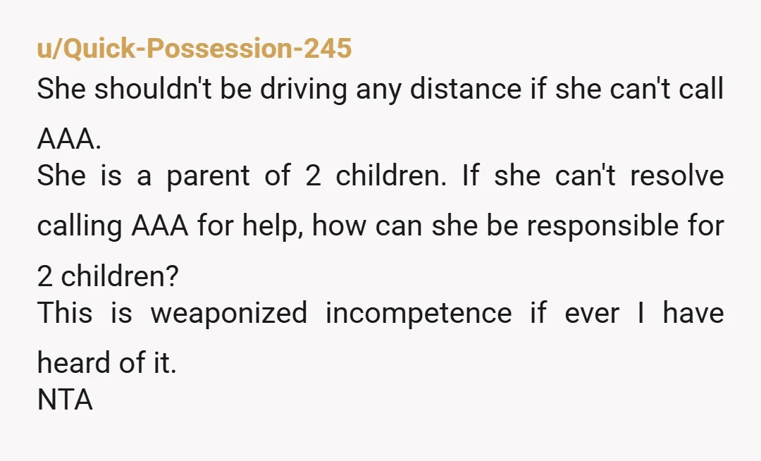 u/grosbeak22
NTA. I think the buzzword that applies here is “weaponized incompetence.”