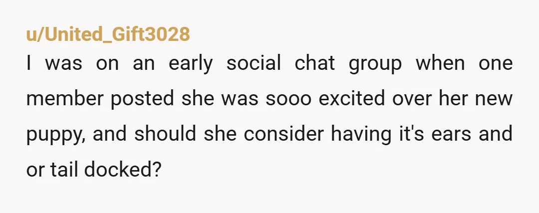 u/Unsettled_addendum
NTAH
It's equally as inappropriate as her question, and she clearly needed to hear it to connect the dots.