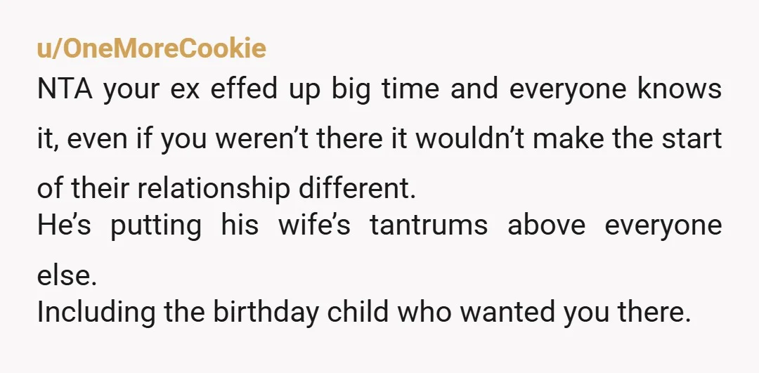 She really thought marrying your ex would make your children hers? What sanatorium did he get her from?
