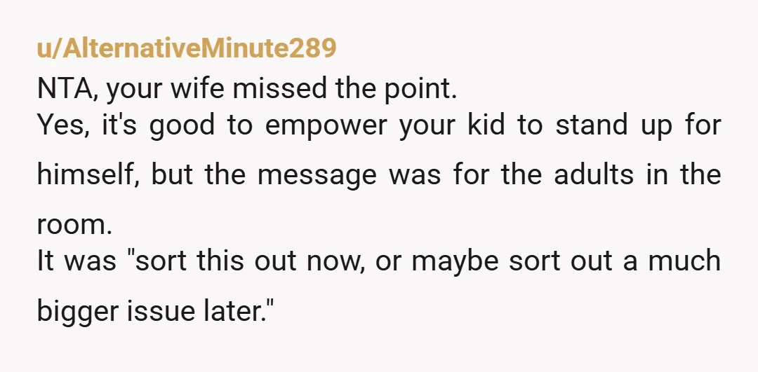 u/Leviosapatronis Had me rotflol at "real Irish...not Marky Mark". I have a feeling if you let your wife handle it she probably would have shown your son what not to...