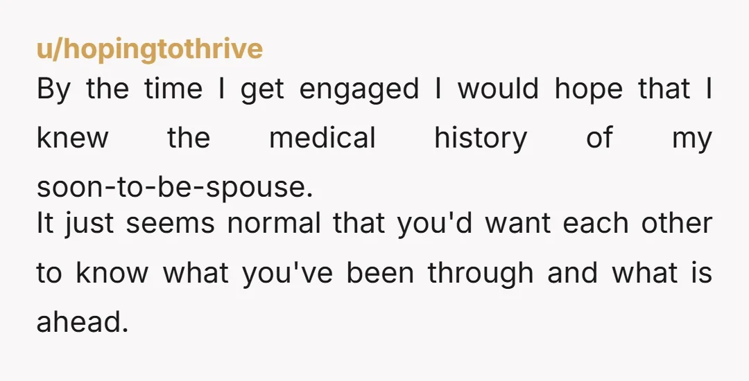 u/bookishbaking4 I think you should have told him earlier on in the relationship, but his reasoning for why is not valid. Mostly because if you'd said something earlier, you might've...