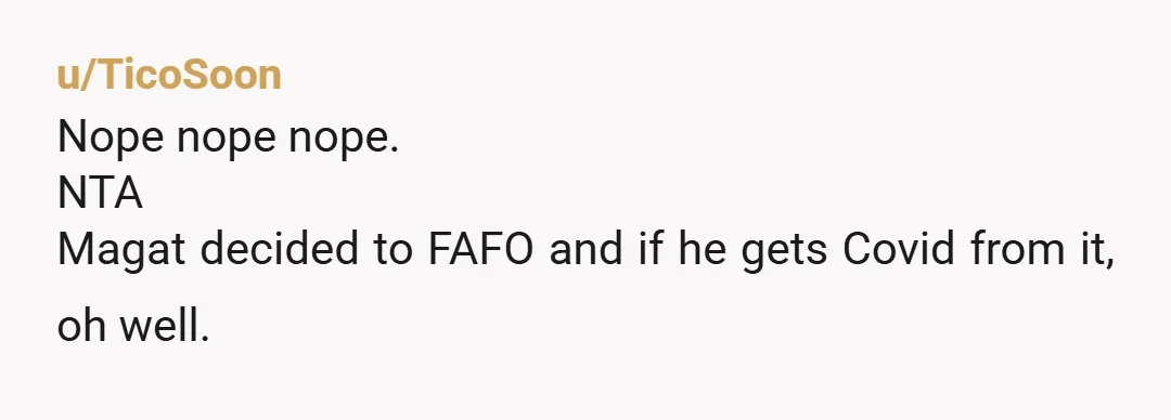u/B33fboy You’re the AH for exposing all the other people in that area as well as those he might infect. It’s really good to wear a mask in crowded public...