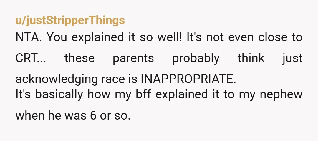 u/ApprehensiveBook4214 NTA but for the love of all that's holy don't tell them that as someone from the (present day) middle east Jesus wasn't white lest their heads explode. Do...
