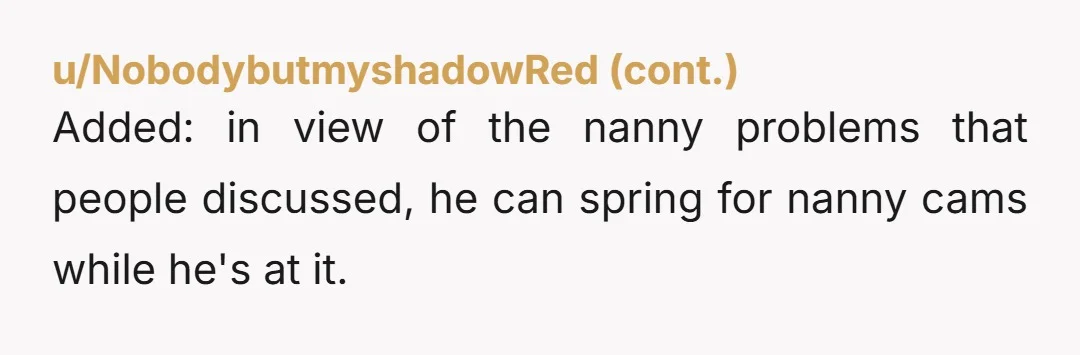 u/shammy_dammy NTA. Yeah, there are some red flags here and you should definitely start looking out for yourself.