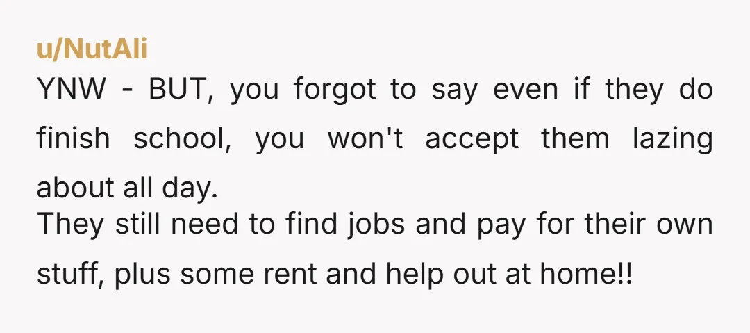 u/MerlinSmurf YNW. They need to learn that there are always consequences to their actions. Stay strong.