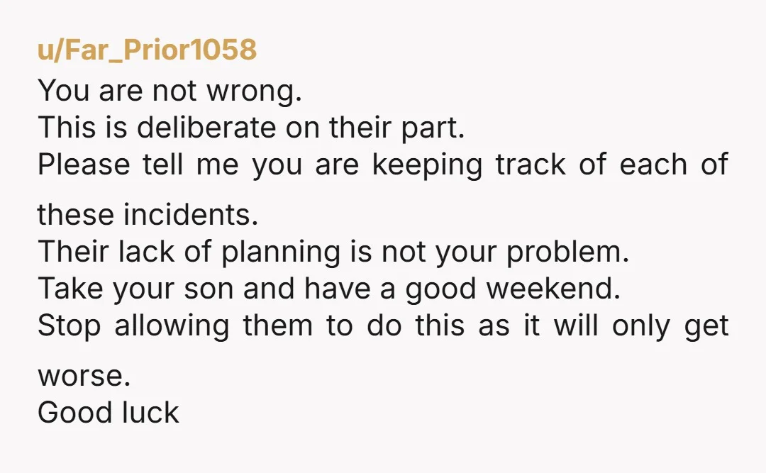 u/L4ttic3SXZ
They’re not asking for flexibility anymore, they’re budgeting your custody time for you.