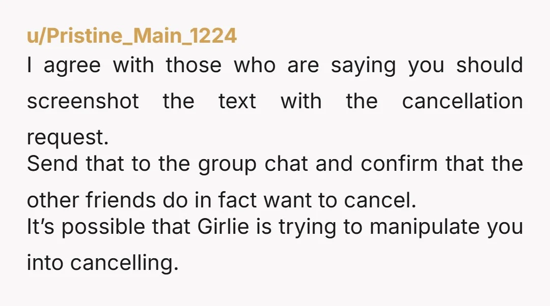 u/steina009 Just cancel the trip if possible, if there are cancelation fee you can take it off their share. Then go and find new friends because this people are not...