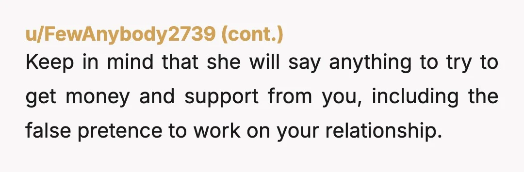u/Sad-Character751
No you are not. She is the AH here. I feel sorry for that 2 years old though.