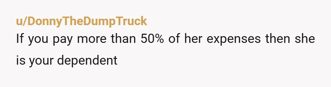 u/I_C_red_X3 I was about to say YTA but on reading it again I realize you pay for all her needs and she only pays for her wants. She is a...