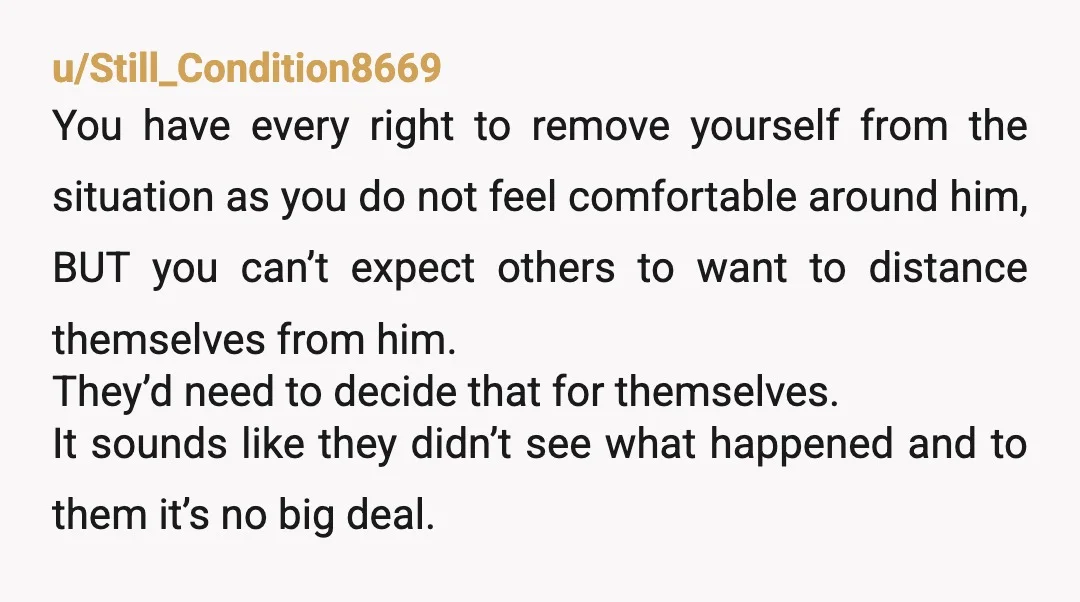 u/rocketmn69_
If they won't "remove" him, you need to remove yourself from the group
