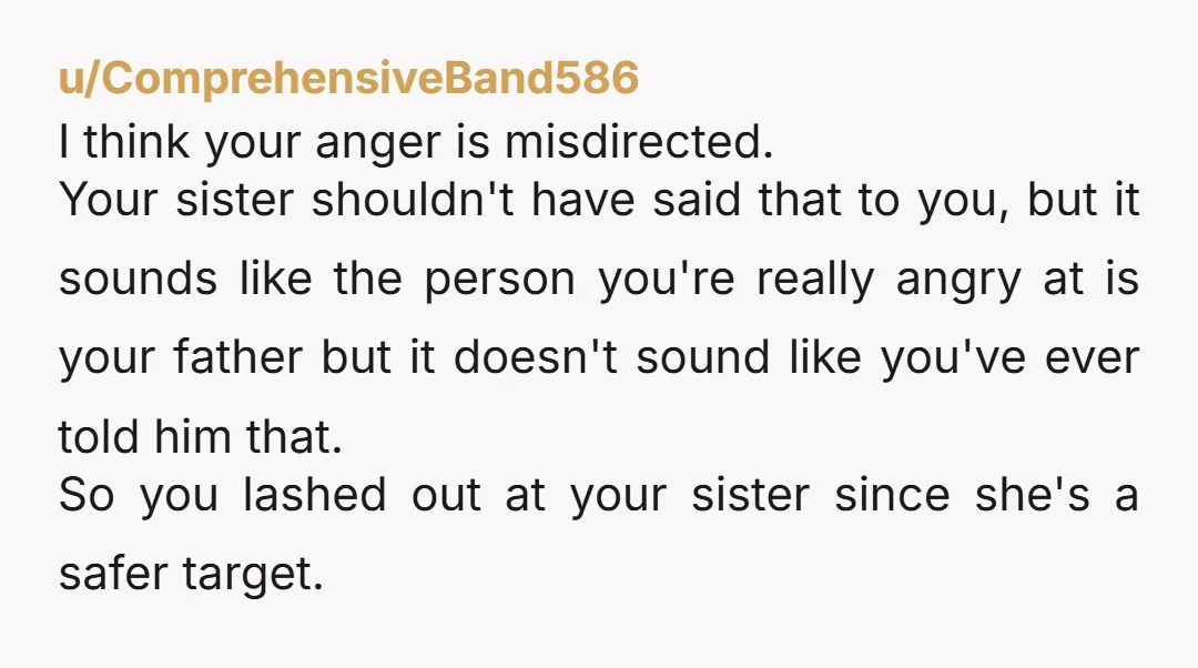 u/fettsjetts NTA. You’re life drastically changed because of a decision she made. And while that’s not at all her fault either, she is accountable for the things she says, and...