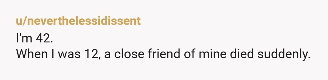 u/bansheeceilidh nobody likes funerals your wife has to grow up