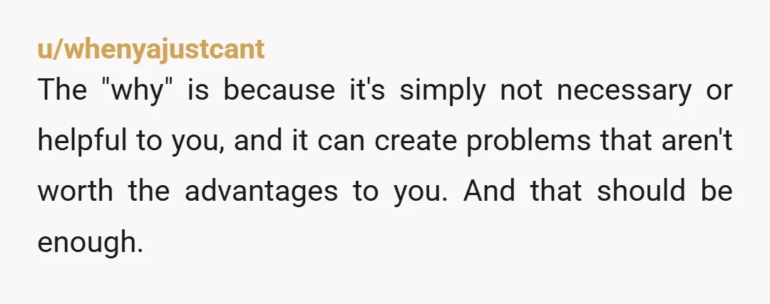 u/sansasister It’s a preference- you don’t need to explain it other than it’s a leak of energy and irritability that subtracts from your day. You can compromise on preferences- we...