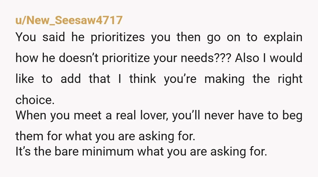 u/Two-Theories He should have cared because it mattered to you not only when it would have/had/has a significant consequence for him i.e. being single. Good for you for breaking up...