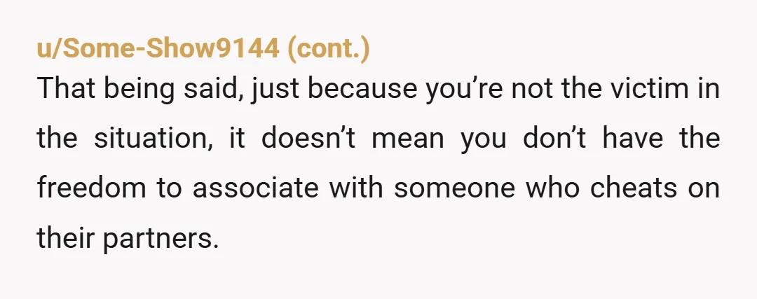 u/Cthuhludawn666 If the line is crossed for you then that's your business, you do what you think is right. But honestly? Could be an open relationship with her guy, and...