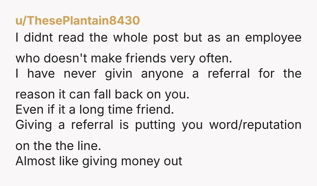 u/Smart_Cap_7039 Tell him clearly one time that the bonus is yours because you made the successful referral, and any promise he made to someone else was his mistake, not your...