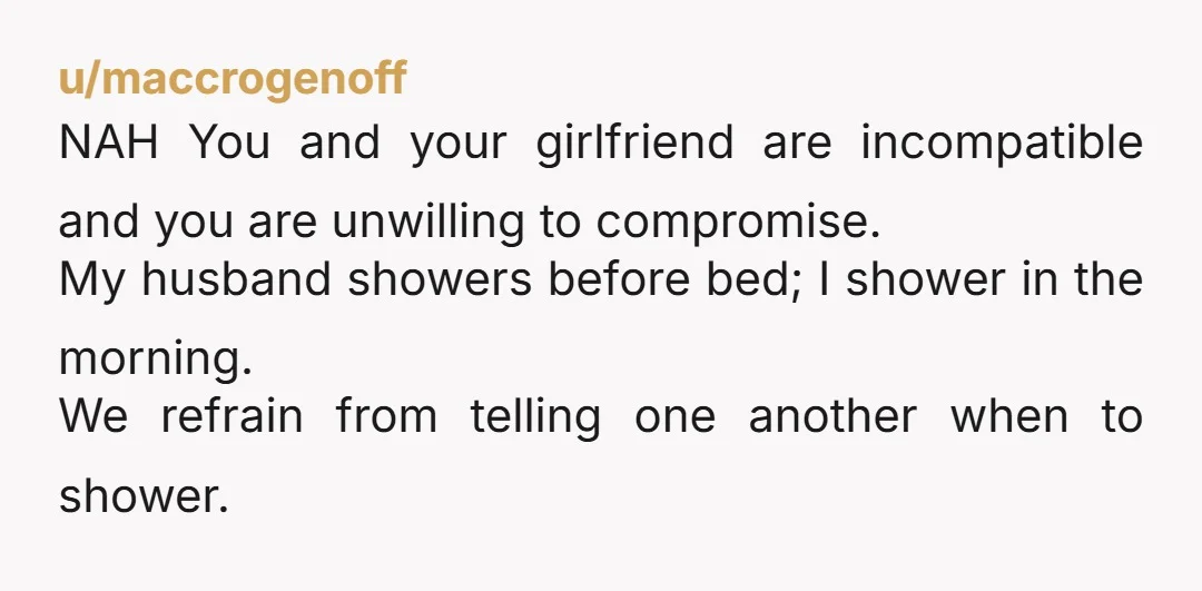 u/thetaylorax Have you tried to understand or help her with why showering is hard? Mental illness, not just depression but other conditions and neurodivergencies can absolutely do this to people....