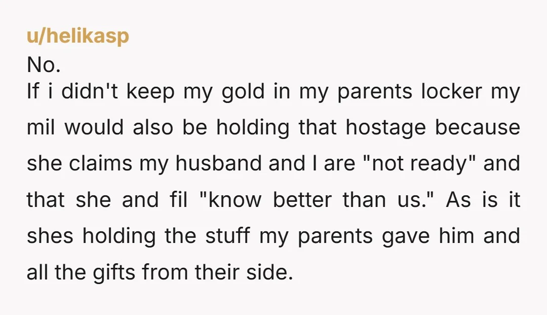 u/AtmosphereOk2482 Yea, your FIL didn't say it as a joke. He said the truth with a hint of sarcasm. Good you kept it at your place. Now, you will see...