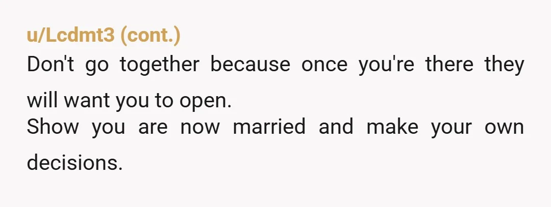 u/tamij1313 Just because your mother’s or father’s parents, were part of the wedding gift reveal doesn’t mean that it’s actually a tradition. It just means that’s what they did! Did...