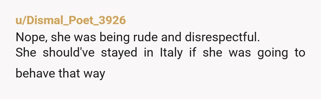 u/Odd_Welcome7940 NTA... Forget her, I am 100 times more concerned why your husband is asking you to kiss another woman's ass to smooth things over? Terrible look for your husband....