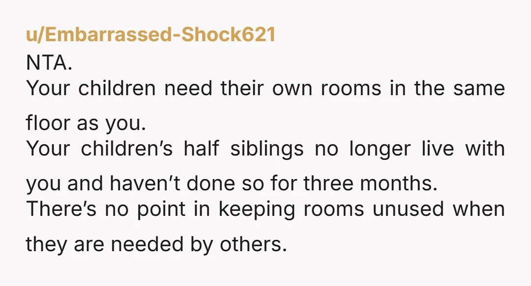 u/Traveling-Techie
So the dad who doesn’t have any room whatsoever for them is giving you grief?