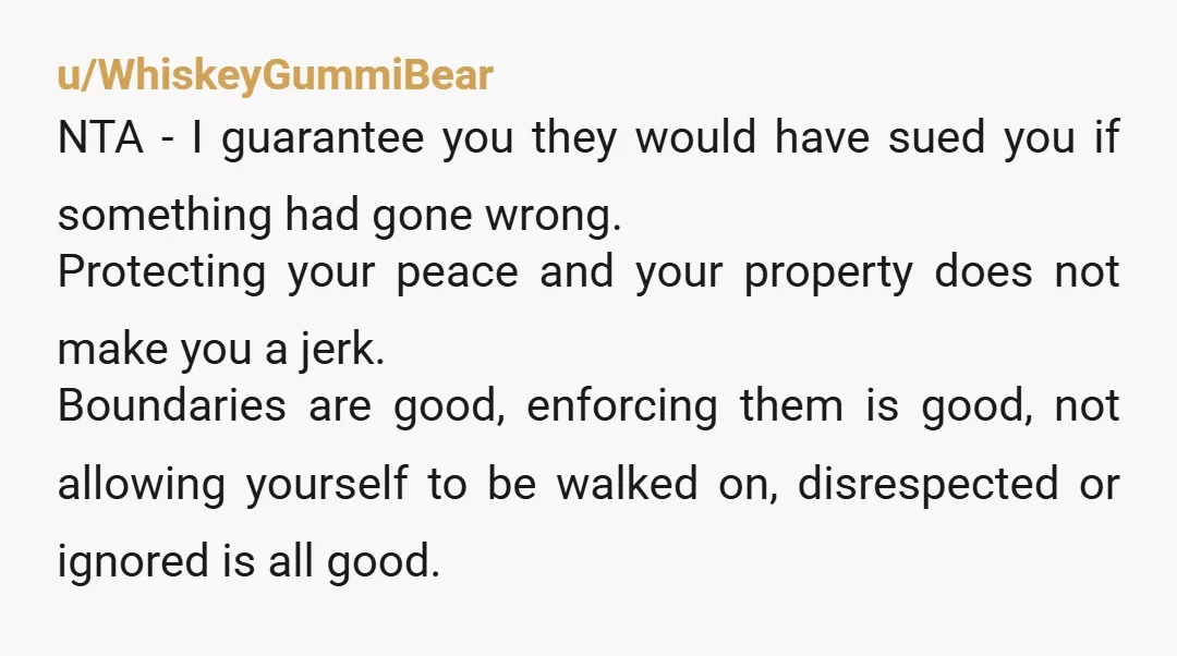u/void_method
Wow, I wonder where those kids got their lack of respect from.
NTJ.