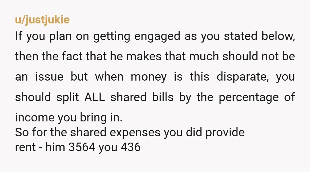 u/djlauriqua I’d only been with my husband (then boyfriend) 9 months, when I moved in with him. I was in grad school, and didn’t make any money. He covered 100%...