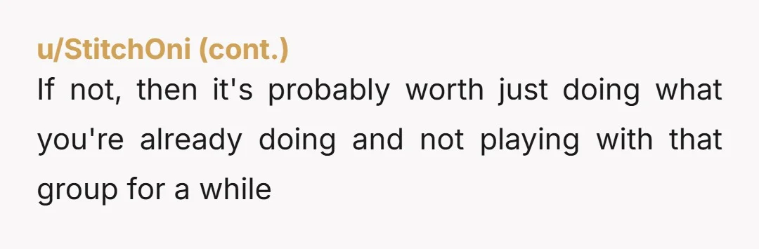 u/CupofCursedTea NTA. Why would you want to start playing a game when you don’t get to play? And if you’re the werewolf then you know there’s no point in even...