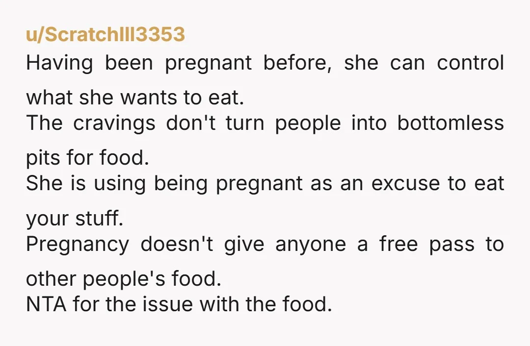 u/fannypacksnackk Why doesn’t she buy her own damn pie if the “baby” wants it so bad. DoorDash is a thing