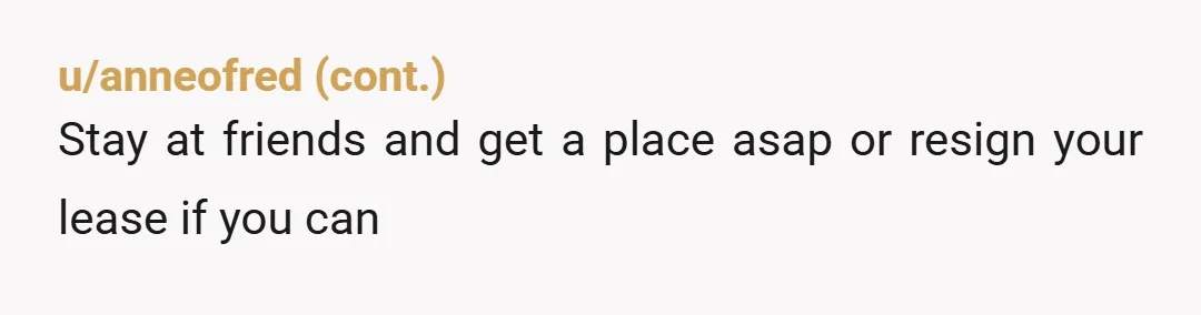 u/No-Show-9539
So stay with the X until you find your own place but no hanky panky