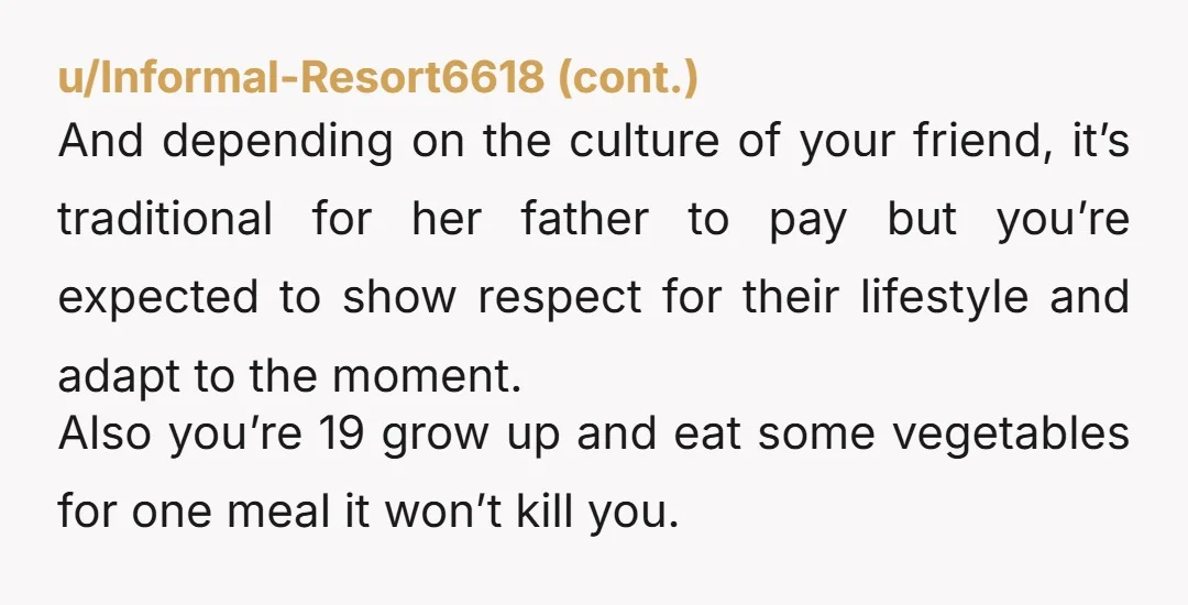 u/SimoCesar Please don´t say "no one like just vegetables". You can not speak for others. Also it is quite insensitive if you know you are in the company of vegetarians,...