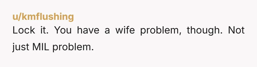 u/Rdee1313 Wait! Your wife thinks it's okay to worry that your MIL (who doesn't live with your family) might be hurt that she (MIL) doesn't have access to your full...