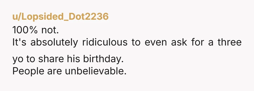 u/misalawliet NTA. Sounds like they don't want him to feel left out and or don't want him to be upset that he isn't getting any presents, or they just flat...