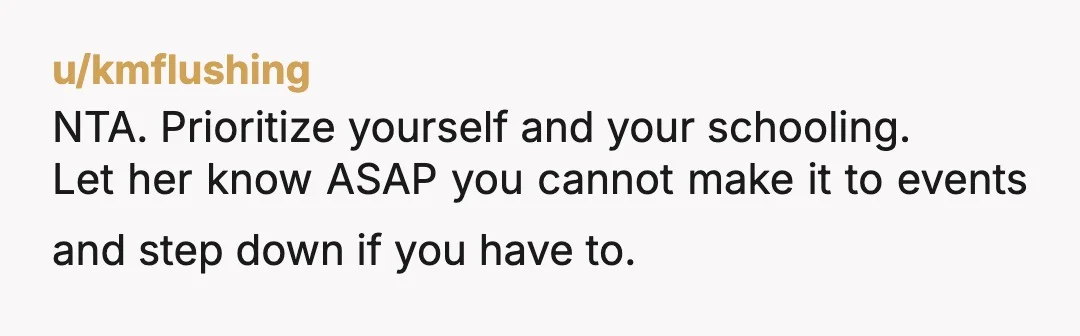 u/WasWawa At your age, most folks are either in your position, full-time student highly focused on a goal, or working full-time with limited vacation time. It's not like you have...