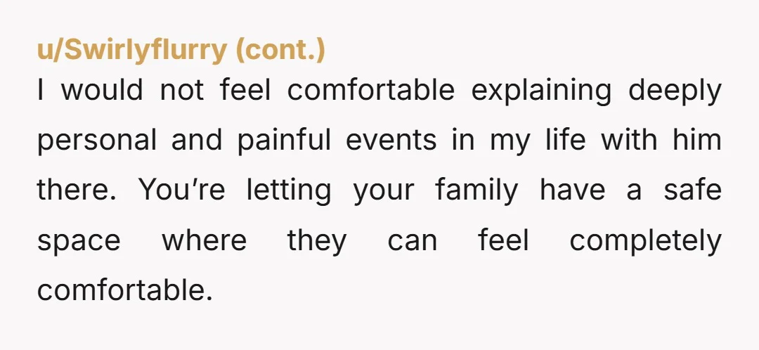 u/Sea-Performance676 NTA. These comments are wild. The family as a whole decided on what they are comfortable with. Who is anyone else to decide their terms? The code word isn't...