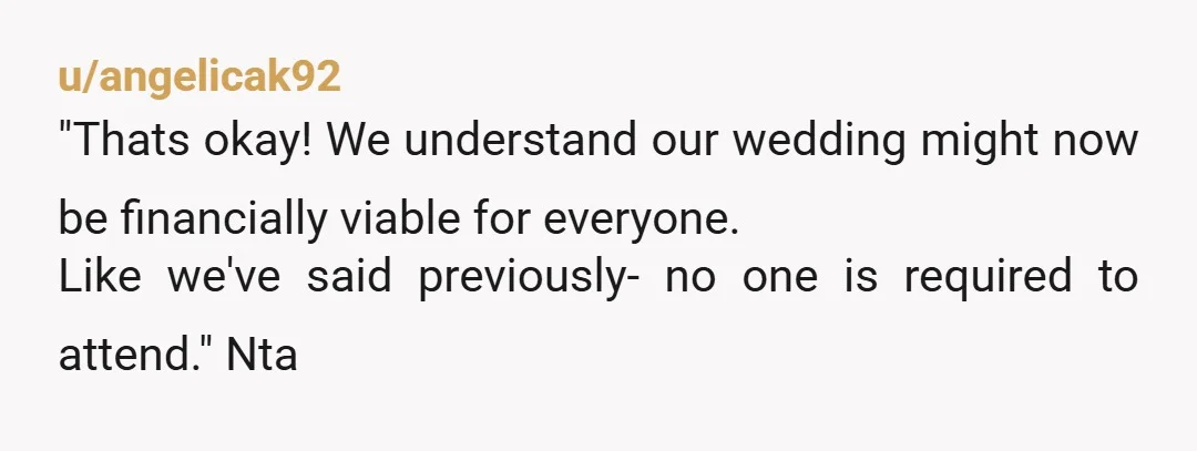 u/Consistent_Ebb_4149 Paying 600 pounds to attend someone’s wedding is a lot of money. I don’t get the destination wedding thing. It is only fun for the couple, the rest has...
