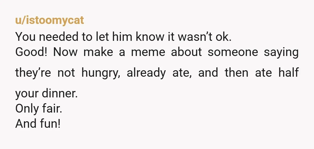 u/GungHoStocks
You need to start posting memes about people who eat food but never pay.