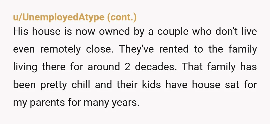 u/Nuttycomputer I don’t know what you mean by control who lives there and how you could even legally do that but skipping past that for a moment. I think you’re...