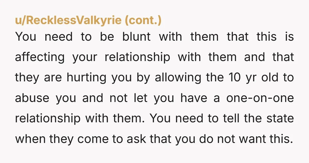 u/Croofner01 NTA. Please be honest with the caseworker, it’s truly the best for you as well as the foster kids for your real thoughts and opinions to be on record.