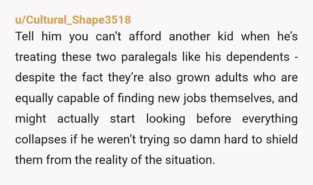 u/JustAnotherMaineGirl If he gets a job that pays an appropriate salary for someone with his level of experience and proven track record (especially if his current firm does tank and...