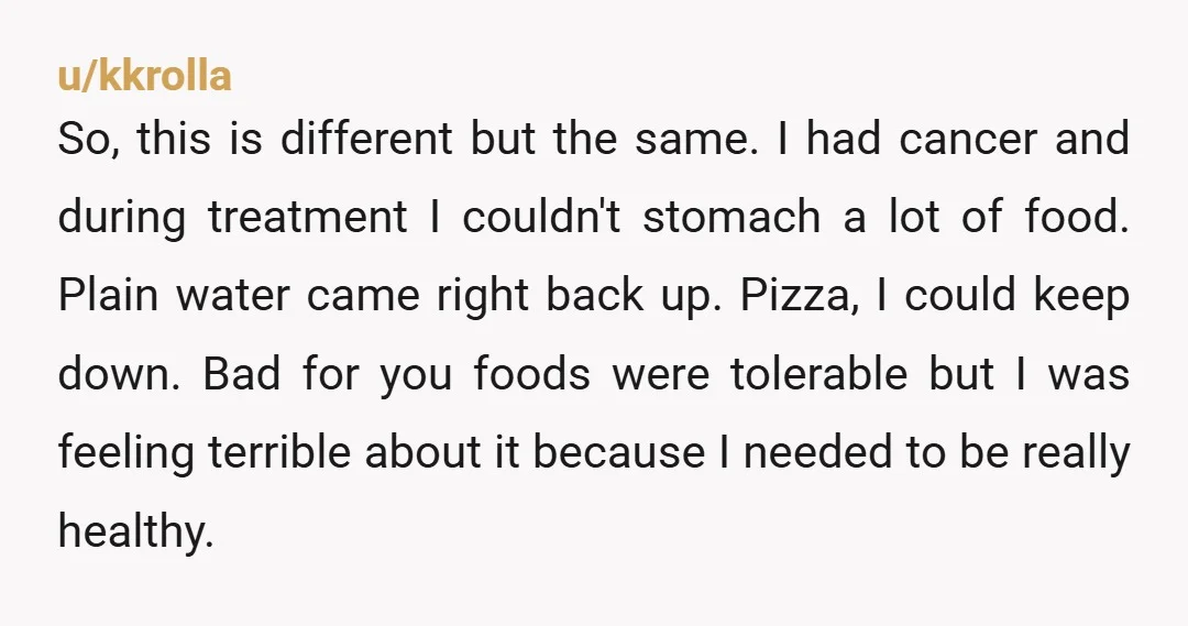 u/Wooden-Repeat-9200 Ick. Sure, they are full of additives so they aren’t my any means healthy, but it’s like 300 calories, this is ridiculous. Does your partner have orthorexia? You all...