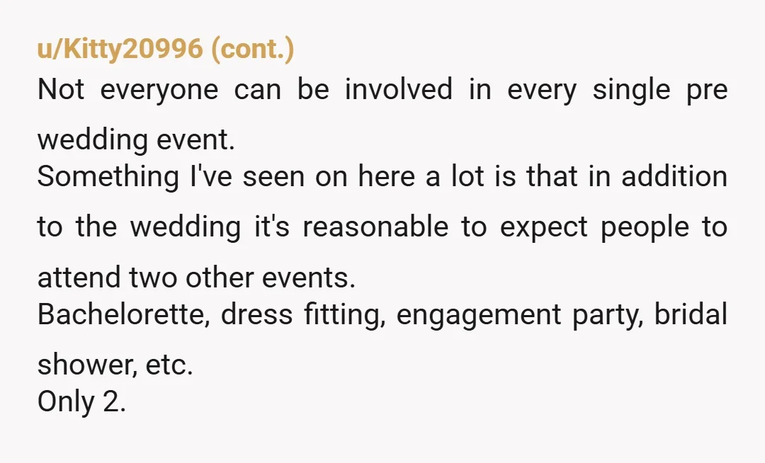 u/Icy-Sprinkles2649 I’m confused as to why you would plan your own shower as a bride. I know you didn’t ask for gifts but it’s not usually done and in doing...
